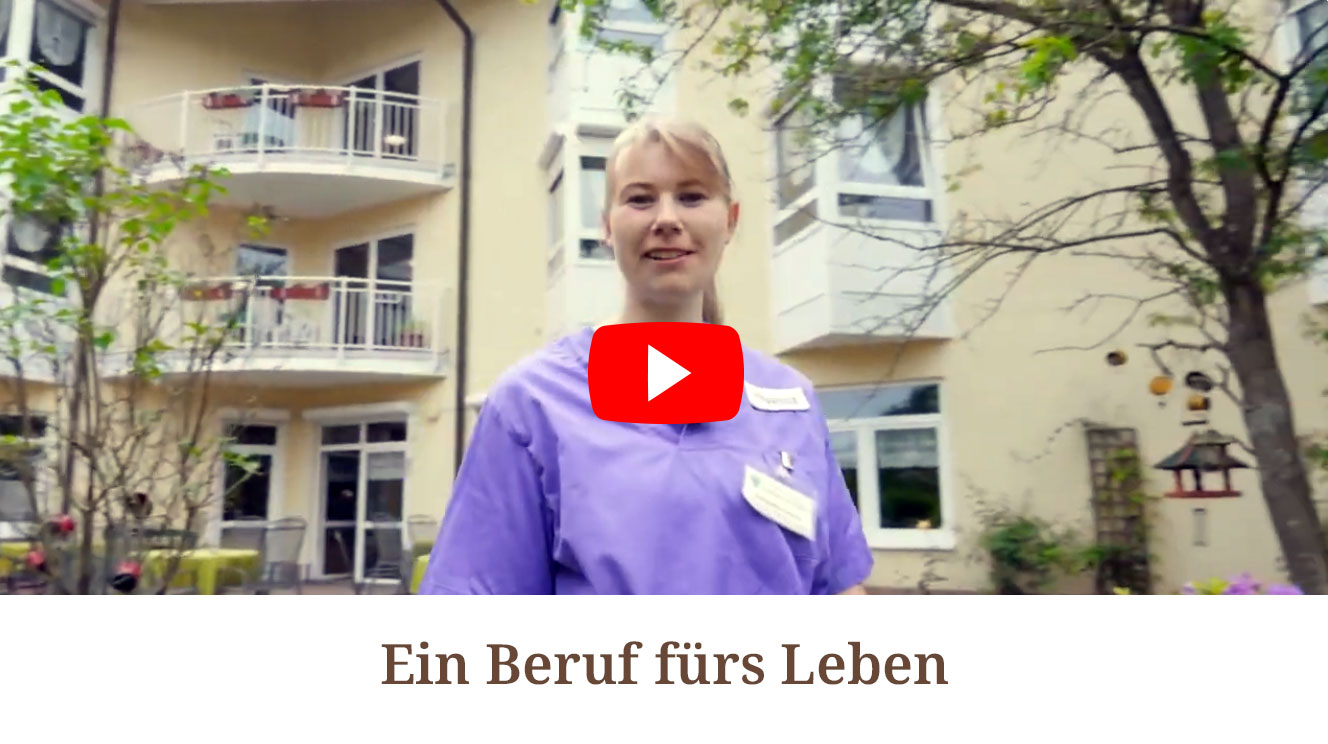 Video Thumbnail zeigt Pflegefachkraft.